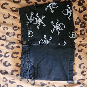 Royal Bones mini skirt